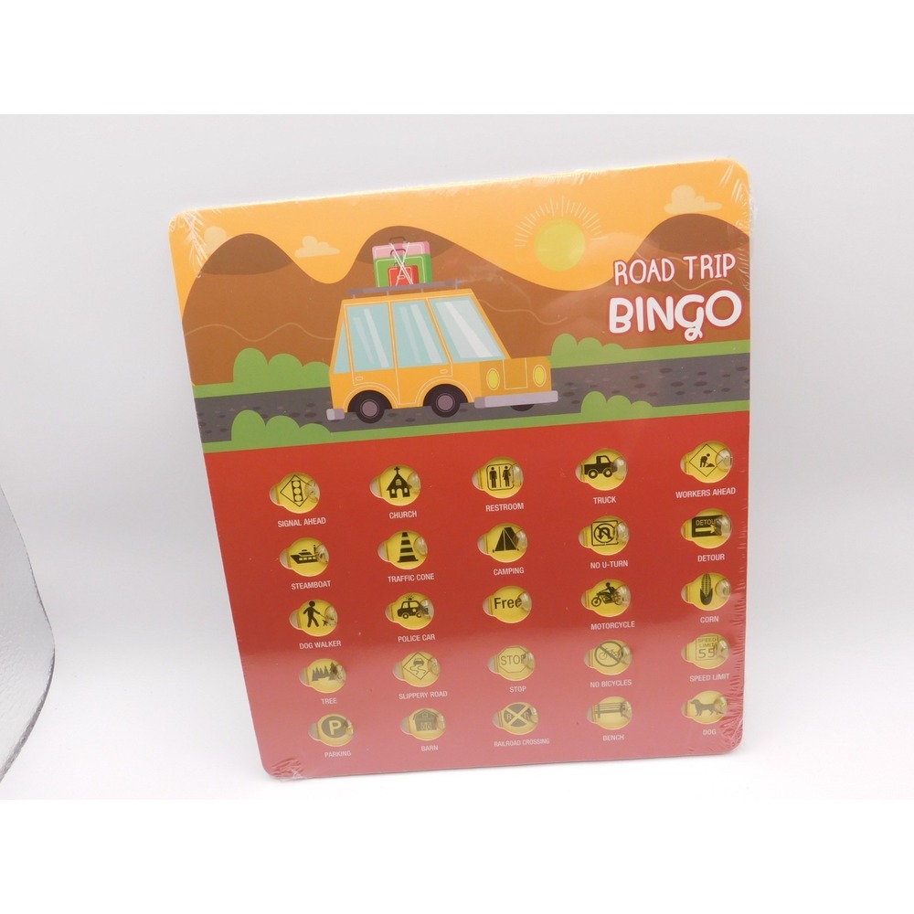 New Lot Of 10 Road Trip Bingo - Travel Cards Games Car Trips